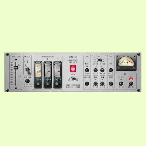 Universal Audio「EMT 140 Classic Plate Reverberator」EMT 140プレートリバーブ3機種を収録!ヴィンテージの深みと現代的コントロールを両立した定番リバーブプラグイン|DTMプラグインセール