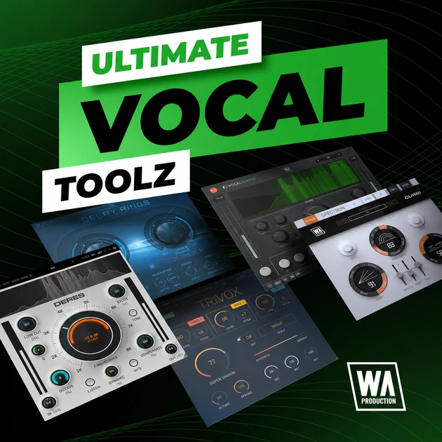 W. A. Production「Ultimate Vocal Toolz」ボーカル補正・ハーモニー生成・スペクトル加工・立体ディレイまで対応する5種類のボーカルプラグインバンドル|DTMプラグインセール