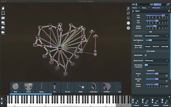 Anukari「Anukari」質量やバネを組み合わせて音を作る!3D物理シミュレーションで未知のサウンドを生み出せる革新的なソフトウェアシンセサイザー|DTMプラグインセール