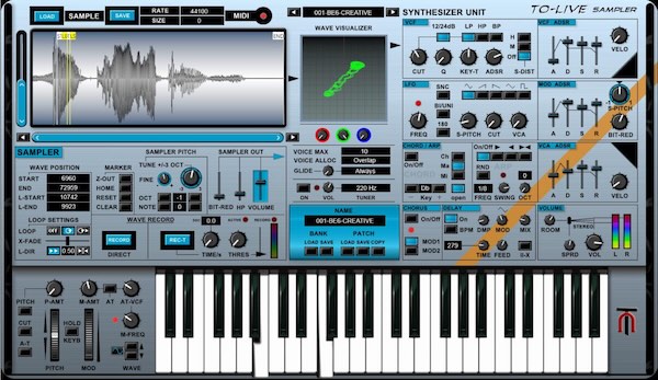TubeOhm「TO-LIVE-SAMPLER」サンプルの録音・読み込みから波形編集、エフェクトによる音作りまで対応するWindows向けソフトウェアサンプラー｜DTMプラグインセール