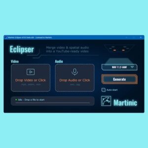 Martinic「Eclipser」YouTube Eclipsa対応の3Dオーディオ動画を作成できるソフト｜DTMプラグインセール