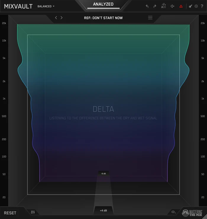 Mastering The Mix「MIXVAULT」EQ操作を直感的な3D空間で実現!音を前後に動かしてミックスを整える新感覚イコライザー|DTMプラグインセール