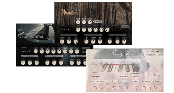 SampleTekk「piano and keys bundle」グランドピアノ・アップライト・ビンテージエレピを1つで使い分けられる鍵盤音源|DTMプラグインセール