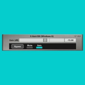 Windows-G「E-Gain100」滑らかなゲイン調整やDry/Wetオートメーションに対応したWindows専用VST3ゲインプラグイン｜DTMプラグインセール