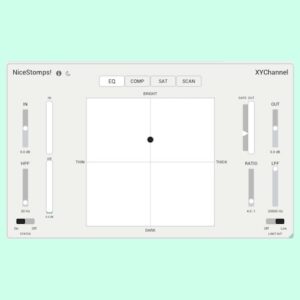Nice Stomps「XYChannel」3つのXYパッドとAI ScanでEQ・コンプ・サチュレーションを直感的に操作できるチャンネルストリップ｜DTMプラグインセール