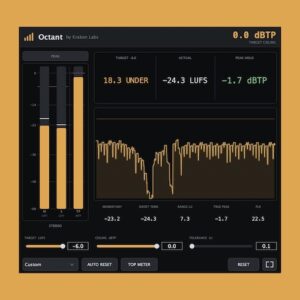 Kraken Labs「Octant」配信向けラウドネス管理やTrue Peak測定をひと目で確認できるメータープラグイン｜DTMプラグインセール