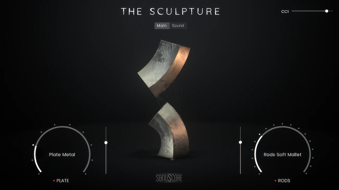 Sonuscore「The Sculpture」自然な金属の共鳴をそのまま演奏できる、映画・ゲーム・アンビエント制作に活躍するKontaktサウンドデザイン音源|DTMプラグインセール