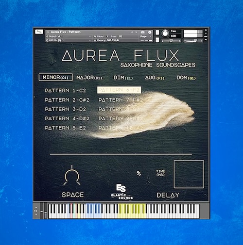 Elastic Sounds「Aurea Flux」35種類のサックスパターンとテンポ同期機能を搭載！テンポ同期対応でリアルなサックスフレーズを手軽に追加できるKontaktライブラリ｜DTMプラグインセール