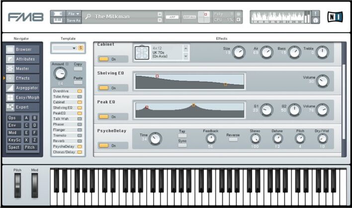 Native Instruments「FM8」FM音源ならではのクリアなサウンドと豊富なプリセット、本格的な音作りができる人気ソフトシンセ|DTMプラグインセール