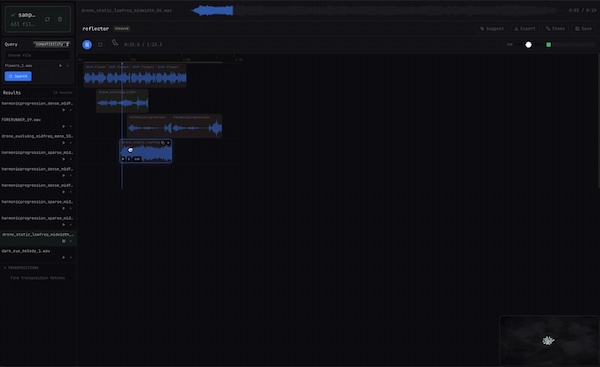 Austin Rockman「Reflector」AIが手持ちのサンプルライブラリのハーモニーを学習し、楽曲に合う音をリアルタイムで検索できるオープンソースの音楽制作ツール｜DTMプラグインセール