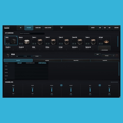 Moth Production「Swarm」自作ドラムライブラリを本格的なドラム音源として活用できる無料サンプラープラグイン｜DTMプラグインセール