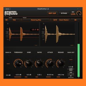 Azazel Audio「VisualComp」EQとマルチバンドコンプレッサーを1つの画面で操作できる、視覚的な音作りに特化した多機能プラグイン｜DTMプラグインセール