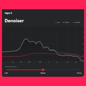 Tape It「Denoiser」AIとDSPを組み合わせて自然な音質のままバックグラウンドノイズを除去できるノイズ除去ソフト｜DTMプラグインセール