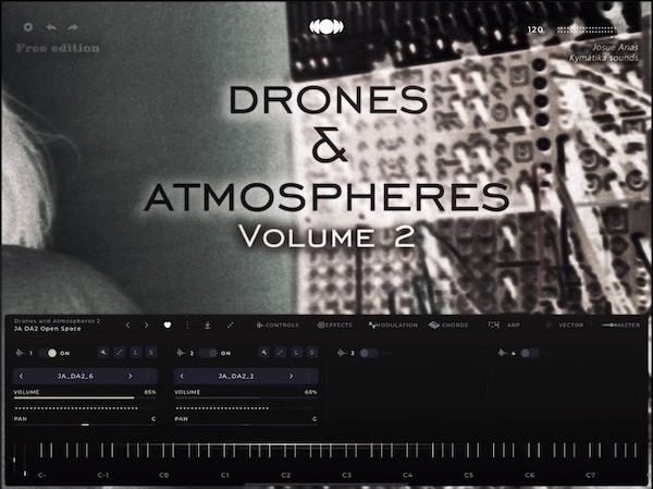 Kymátika Sounds「Drones & Atmospheres Volume2 Soundbox Instrument」29種類の有機的に変化するアンビエントサウンドを収録！モジュラーシンセやフィールドレコーディングを活用したドローン・アンビエント音源｜DTMプラグインセール