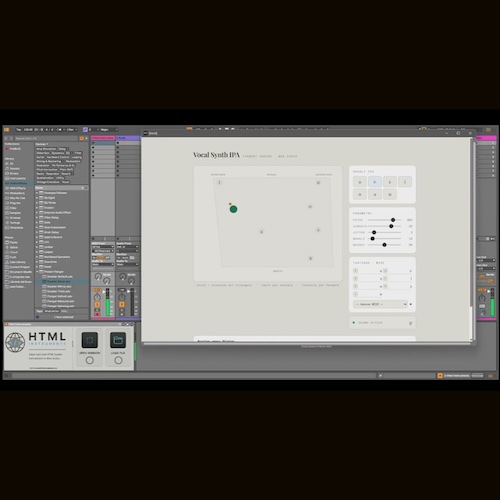 Remo De Vico「HTML INSTRUMENTS」HTMLベースのWeb AudioツールをAbleton Liveで快適に使えるMax for Liveデバイス｜DTMプラグインセール