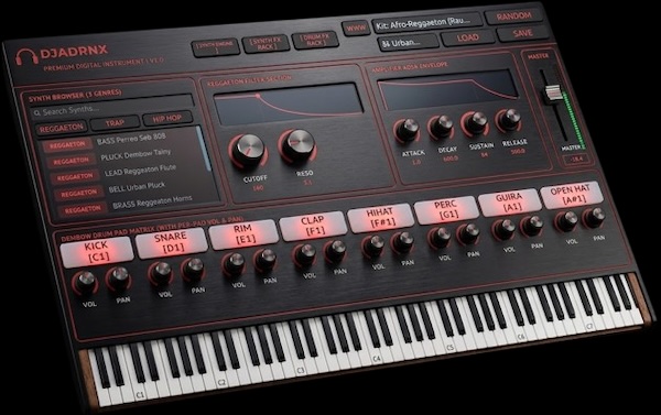 LatinoTech Design「ONYX Workstation」FMシンセエンジンとDembowドラムサンプラーを搭載したレゲトン・トラップ・ヒップホップ向け音源プラグイン｜DTMプラグインセール