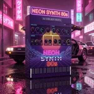 Djbilbox BEATS「NEON SYNTH 80s — Synthwave Polysynth」80年代のシンセウェーブサウンドを再現できるデュアルオシレーター搭載ポリフォニックソフトシンセ｜DTMプラグインセール