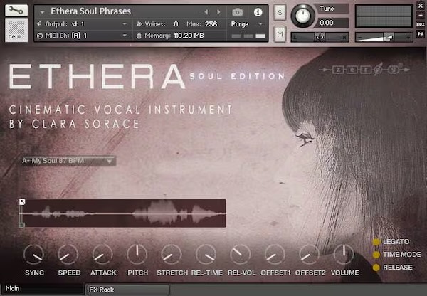Zero-G「ETHERA Soul Edition」リアルなソウル・ゴスペルボーカルを自在に演奏できるKontakt対応女性ボーカル音源｜DTMプラグインセール