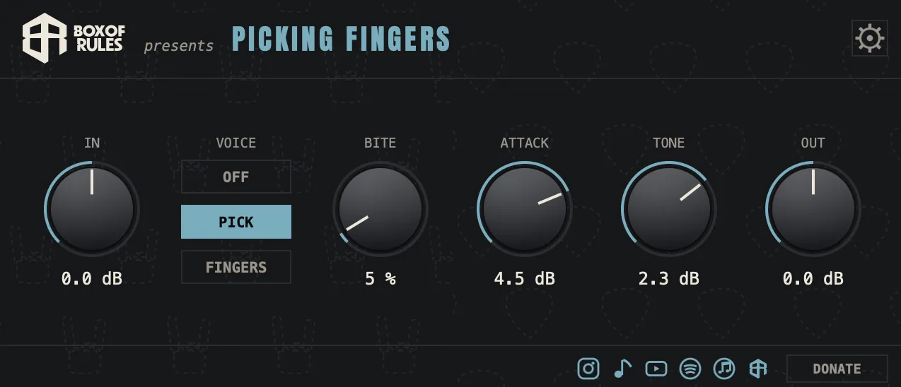 Box of Rules「Picking Fingers」ピック弾きと指弾きの音色を自然に切り替えられるベース用プラグイン｜DTMプラグインセール