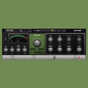 Dusk Audio「Tape Echo 2」3ヘッド仕様のテープエコーとスプリングリバーブをリアルに再現した本格ディレイ｜DTMプラグインセール