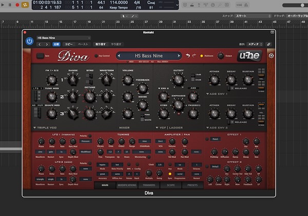 U-he「Diva」アナログシンセの歴史が1台に凝縮したプロも認める理想のヴィンテージシンセサイザー|DTMプラグインセール
