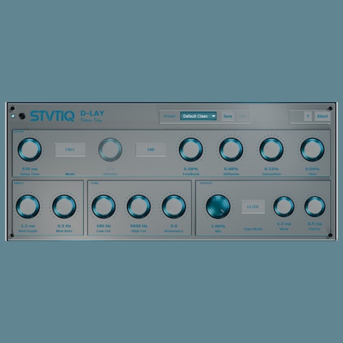 STVTIQ「D-Lay」テンポ同期・タップテンポ・モジュレーションを搭載した無料ステレオディレイ｜DTMプラグインセール