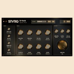 STVTIQ「D-Verb」自然な空間表現から幻想的なシマーリバーブまで作れる高機能アルゴリズミックリバーブ｜DTMプラグインセール
