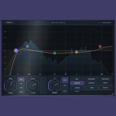 Colossal Studio Projects「CSP Golliath EQ、CSP Titan MB、CSP Spectre Reverb、CSP Phantom Stereo Delay」無料で本格的なミックス・マスタリング環境を整えたい方へ！8バンドEQ・4バンドマルチバンドコンプレッサー・3種類のリバーブ・高機能ステレオディレイ｜DTMプラグインセール