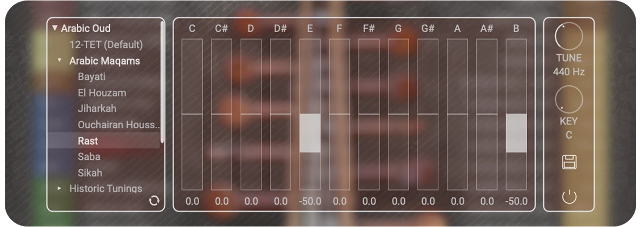 Engine Audio「Arabic Oud」39種類のアーティキュレーションやマイクロチューニングを搭載し、中東音楽から映画音楽・ポップスまで幅広く活躍！3種類の本格的なアラビックオードを収録した高品質ソフト音源｜DTMプラグインセール