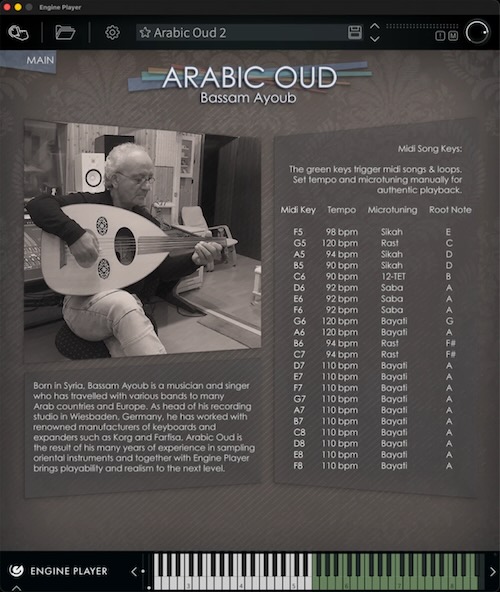 Engine Audio「Arabic Oud」39種類のアーティキュレーションやマイクロチューニングを搭載し、中東音楽から映画音楽・ポップスまで幅広く活躍！3種類の本格的なアラビックオードを収録した高品質ソフト音源｜DTMプラグインセール