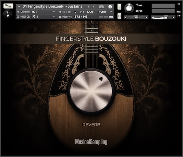 Musical Sampling「Fingerstyle Bouzouki」自然なレガートやスライド、ハンマリングをリアルに再現できるフィンガースタイル・ブズーキ音源｜DTMプラグインセール
