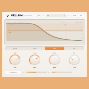 CarbonDSP「Vellum」金属的な響きを抑える独自設計やDUCK機能、4種類の空間タイプ！4つのノブだけで自然なボーカルリバーブを作れる無料プラグイン｜DTMプラグインセール