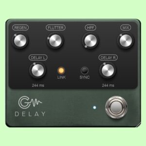 Air-G Audio「Air-G Delay Pedal」リアルなテープエコーの質感や豊富なディレイ機能を備えたギターペダル風プラグイン｜DTMプラグインセール