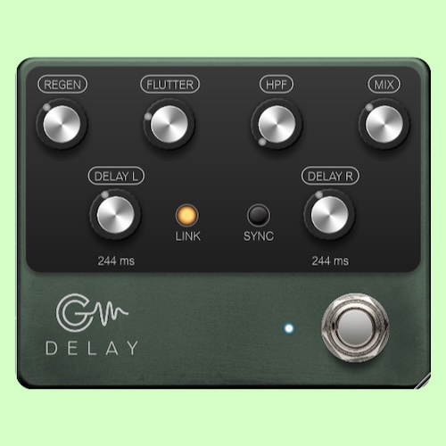 Air-G Audio「Air-G Delay Pedal」リアルなテープエコーの質感や豊富なディレイ機能を備えたギターペダル風プラグイン｜DTMプラグインセール