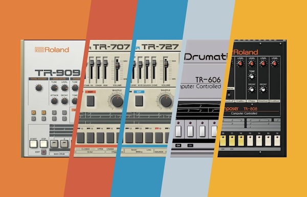 Roland「Drum Machine Collection」808・606・909・707・727、音楽史を変えたRoland伝説のリズムマシン5台をDAWへ！ACB技術でヴィンテージ実機の回路特性やクセまで再現し、現代的な音作りとシーケンス機能まで融合したドラムマシン・コレクション｜DTMプラグインセール