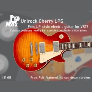 Pro2Max「Unirock Cherry LPS」3つのピックアップポジションやラウンドロビン機能を搭載した、ロック向けレスポールスタイルのエレキギター音源｜DTMプラグインセール