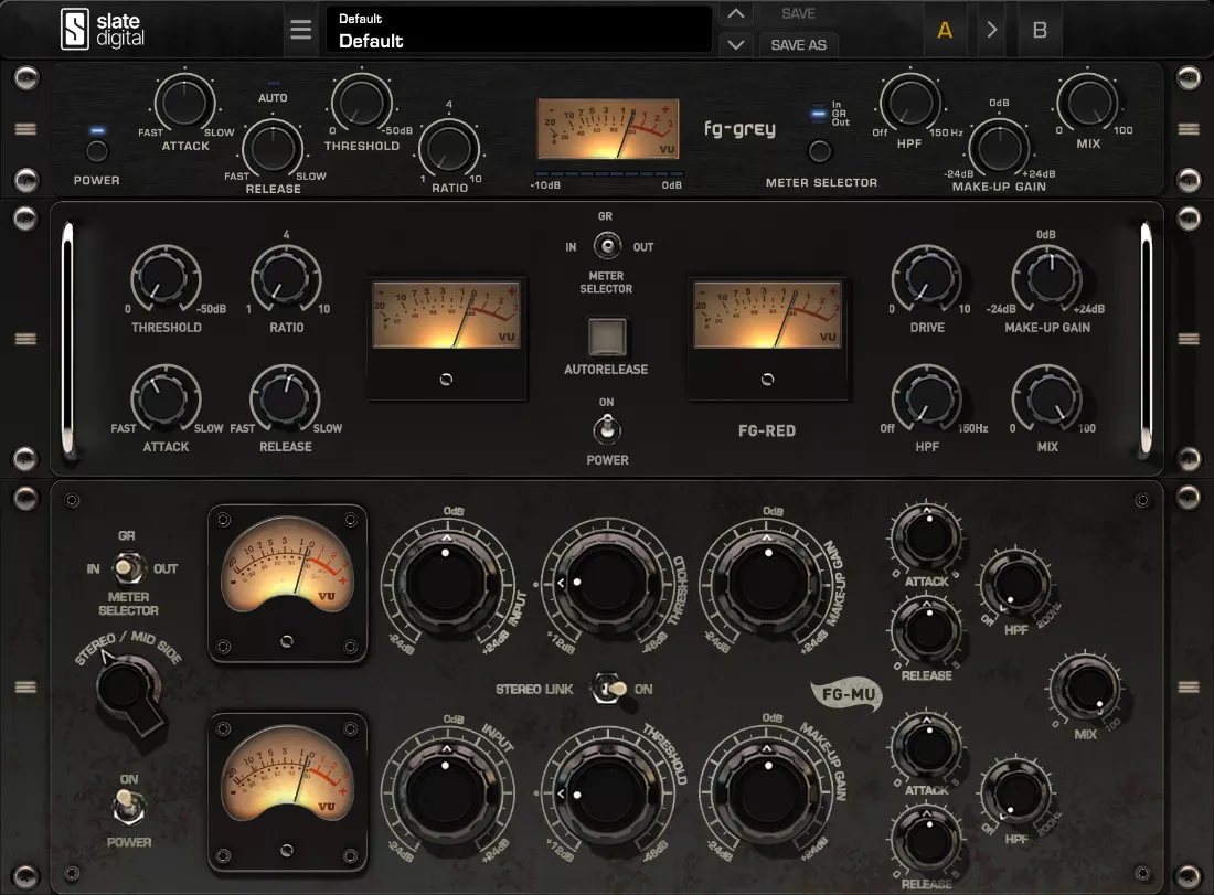 Slate Digital「Virtual Buss Compressors」伝説的ミックスバス・コンプレッサー3台の個性をひとつのスイートに!トランス・真空管・VCA・アンプ・倍音歪みまでモデリングしたアナログコンプレッサー|DTMプラグインセール