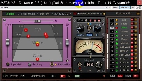 YS Plugins「YS-Distance-2iR」音源を2D空間へ配置するだけで自然な奥行きと立体感を演出できる空間処理・ポジショニングプラグイン｜DTMプラグインセール