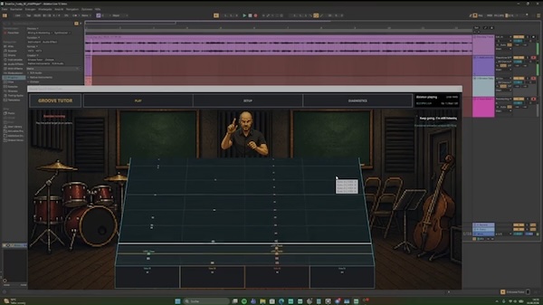 jonasschaare123-bit「Groove Tutor ベータ版」Ableton Liveと連携してフィンガードラムの演奏タイミングをリアルタイムで分析できるWindows向けVST3トレーニングプラグイン|DTMプラグインセール