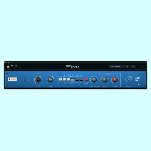 THETA Audio Research「EFFEK」1983年の伝説的デジタルディレイを内部構造まで忠実に再現した1ビットディレイプラグイン｜DTMプラグインセール