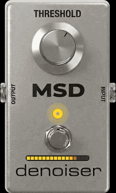 MSDplugins「MSD Denoiser」ハイゲインギターのノイズを自然に除去できるルックアヘッド対応ノイズゲート｜DTMプラグインセール