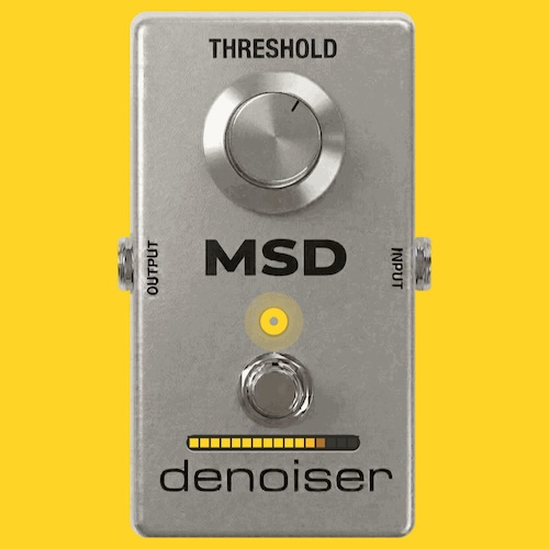 MSDplugins「MSD Denoiser」ハイゲインギターのノイズを自然に除去できるルックアヘッド対応ノイズゲート｜DTMプラグインセール