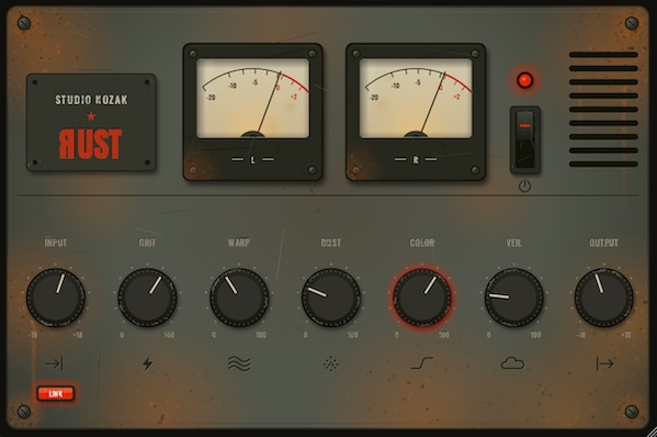 Studio Kozak「SK RUST」ノイズや揺らぎ、サチュレーションで古い録音のような質感を作れるLo-Fiエフェクトプラグイン｜DTMプラグインセール