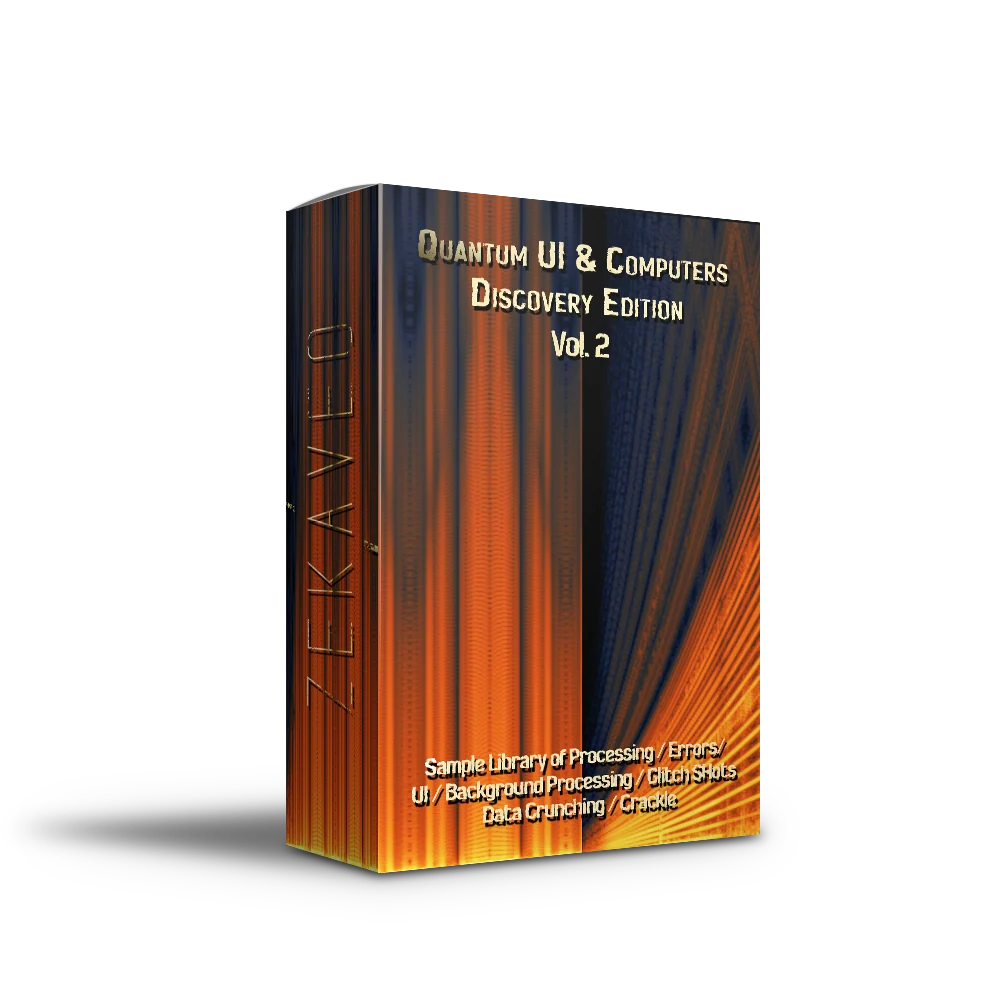 ZEKAVEO Libraries「Quantum UI & Computers - Discovery Edition | Volume 2」未来的なUIサウンドやコンピューター効果音を12種類収録した無料サウンドライブラリ｜DTMプラグインセール