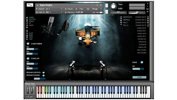 Auddict「Virtuosic Violin」4種類のトゥルーサンプリング・レガートと豊富なアーティキュレーションを搭載し、映画・ゲーム・オーケストラ制作でリアルなソロバイオリン演奏を再現できるKontaktライブラリ｜DTMプラグインセール