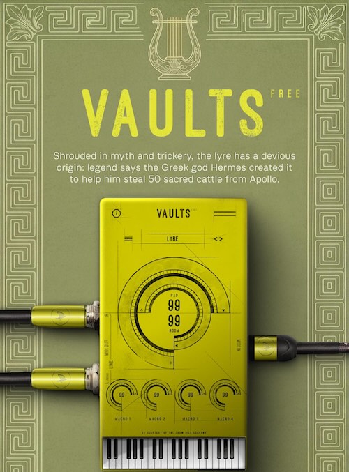 The Crow Hill Company「Vaults,Lyre Lyre Pants On」古代ライアーならではの繊細な響きと自然な演奏表現を収録した無料バーチャル音源｜DTMプラグインセール