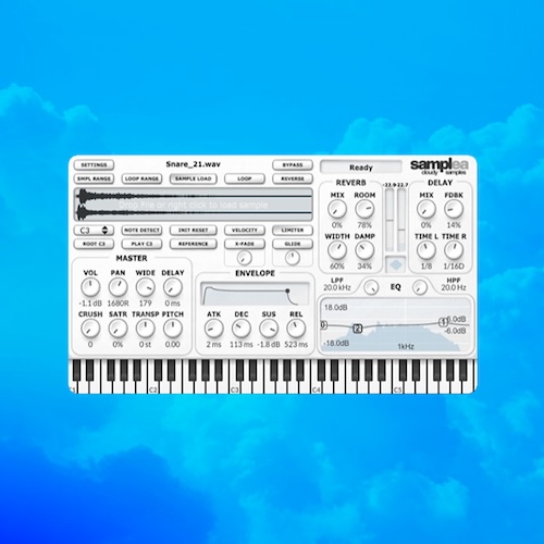Cloudy Samples「Samplea」高品質なドラムループ・シンセシーケンス・ワンショットを収録した電子音楽向けサンプルパック｜DTMプラグインセール