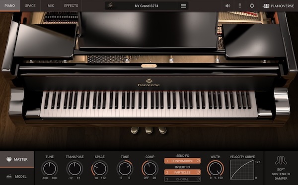 IK Multimedia「Pianoverse MAX」世界最高峰のコンサートピアノをリアルに再現しながら、映画音楽級の異世界サウンドまで作れる!ロボット支援サンプリング、30種類のGenerative Spaces、12種類のクリエイティブFXを融合した次世代ピアノ音源|DTMプラグインセール