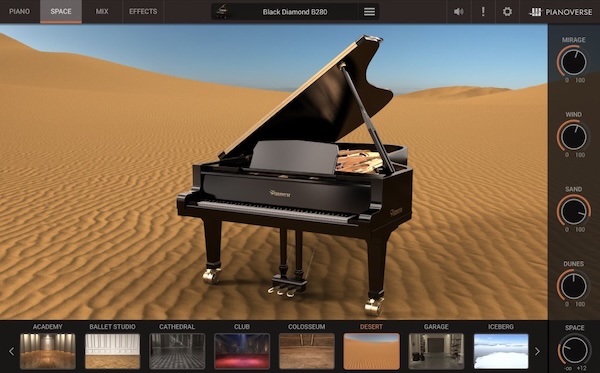 IK Multimedia「Pianoverse MAX」世界最高峰のコンサートピアノをリアルに再現しながら、映画音楽級の異世界サウンドまで作れる!ロボット支援サンプリング、30種類のGenerative Spaces、12種類のクリエイティブFXを融合した次世代ピアノ音源|DTMプラグインセール