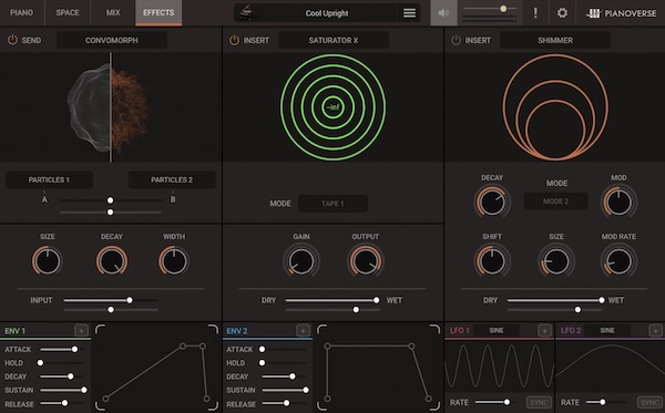 IK Multimedia「Pianoverse MAX」世界最高峰のコンサートピアノをリアルに再現しながら、映画音楽級の異世界サウンドまで作れる!ロボット支援サンプリング、30種類のGenerative Spaces、12種類のクリエイティブFXを融合した次世代ピアノ音源|DTMプラグインセール